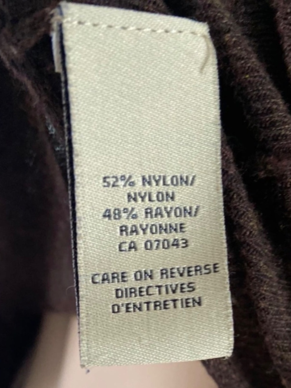 Ladies Brown Long Sleeve Deep V-Neck Sweater - Size S - Picture 9 of 10